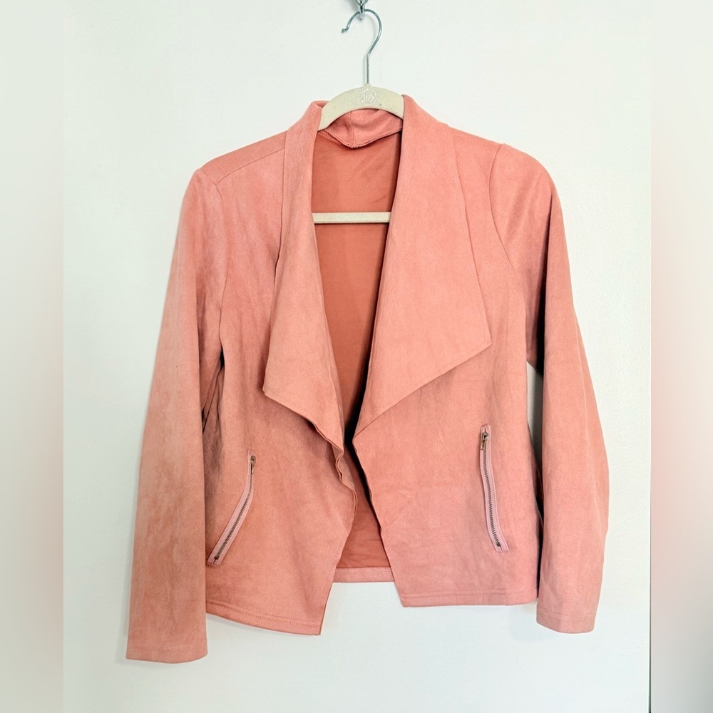 Pink Suede Blazer